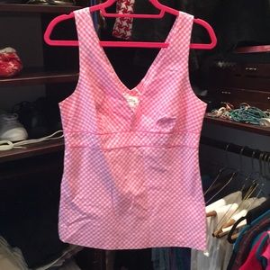 Lilly Pulitzer Pink Gingham Top